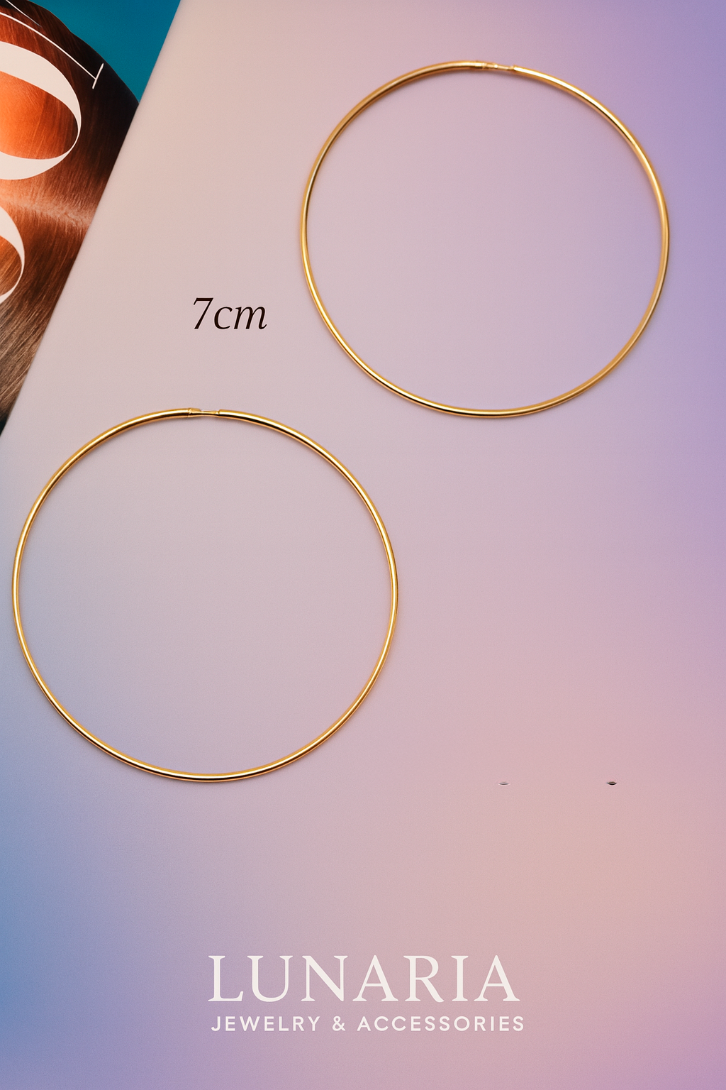 Aros Dorados 7cm