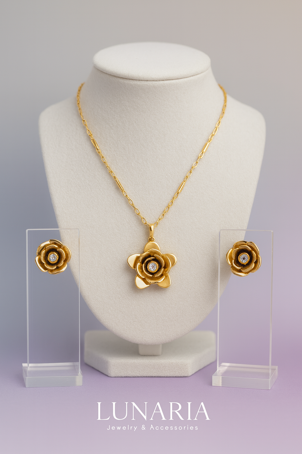 Set de Collar y aretes