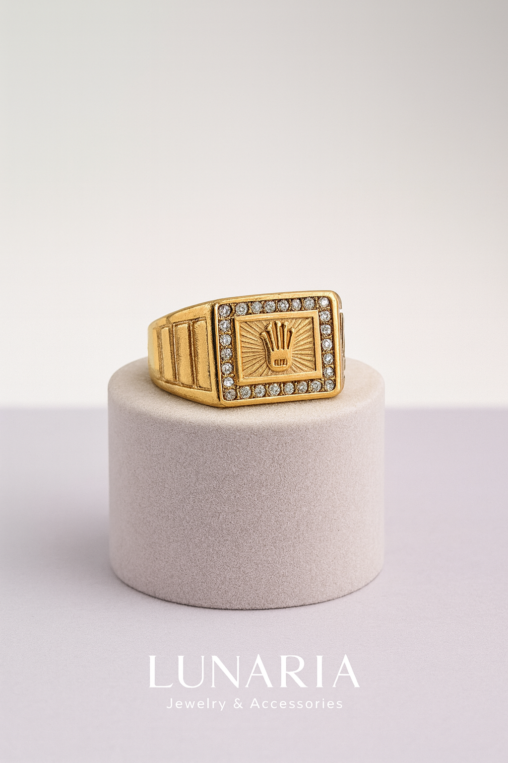 Anillo Rolex Diamantado