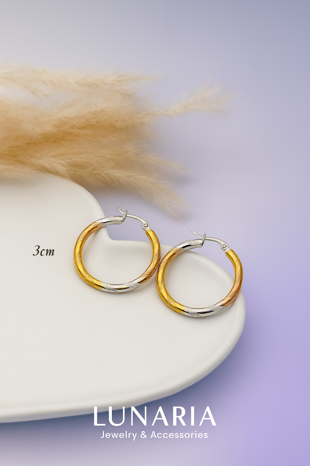 Candongas Tricolor Talladas