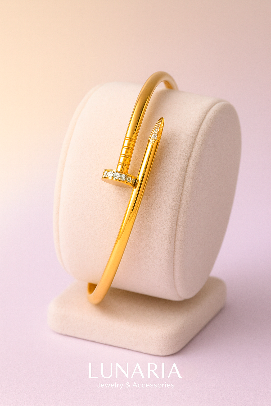 Brazalete Cartier Dorado Diamantado