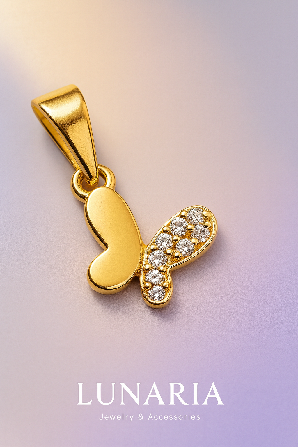 Dije de Mariposa Diamantada