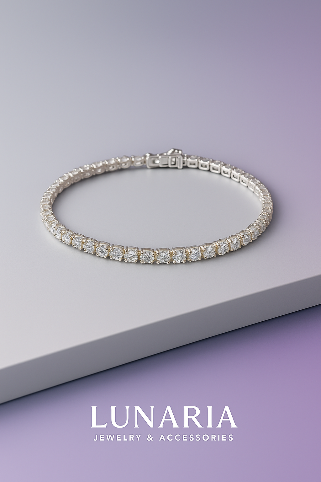 Pulsera Tennis Blanca