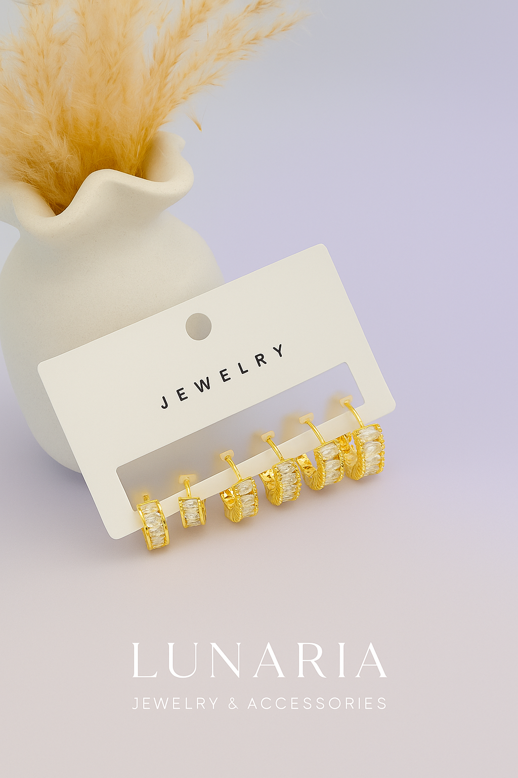 Set de Candongas Huggies con Circon