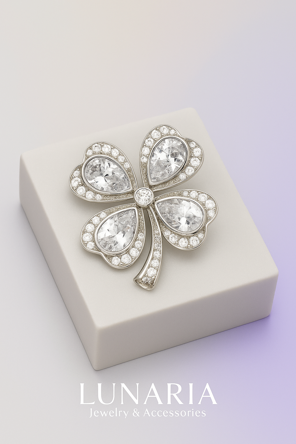 Prendedor Trebol de 4 hojas