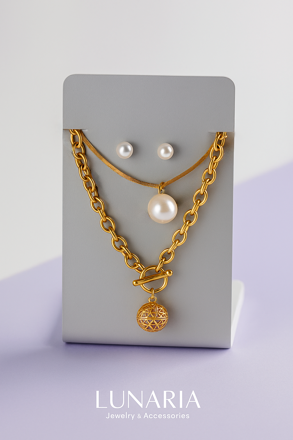 Set de Collar y aretes