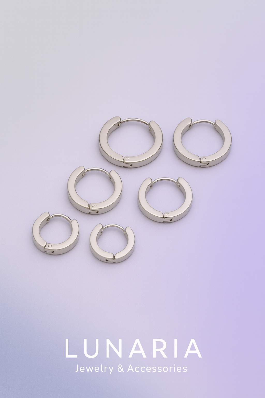 Candongas Plateada Lisas 2