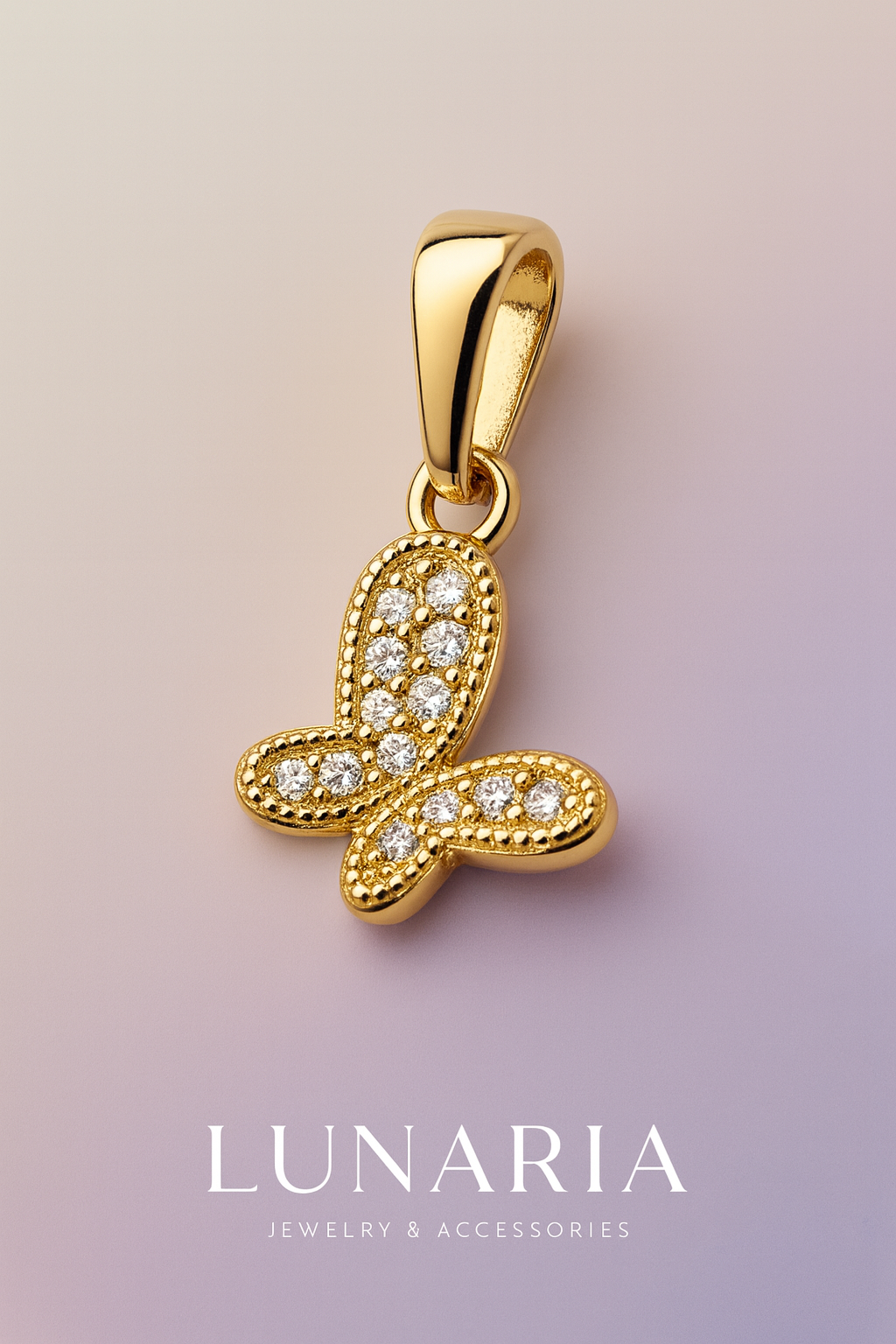 Dije Mariposa Diamantada