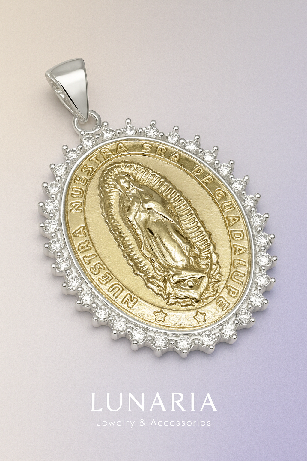 Dije de la Placa de la Virgen de Guadalupe