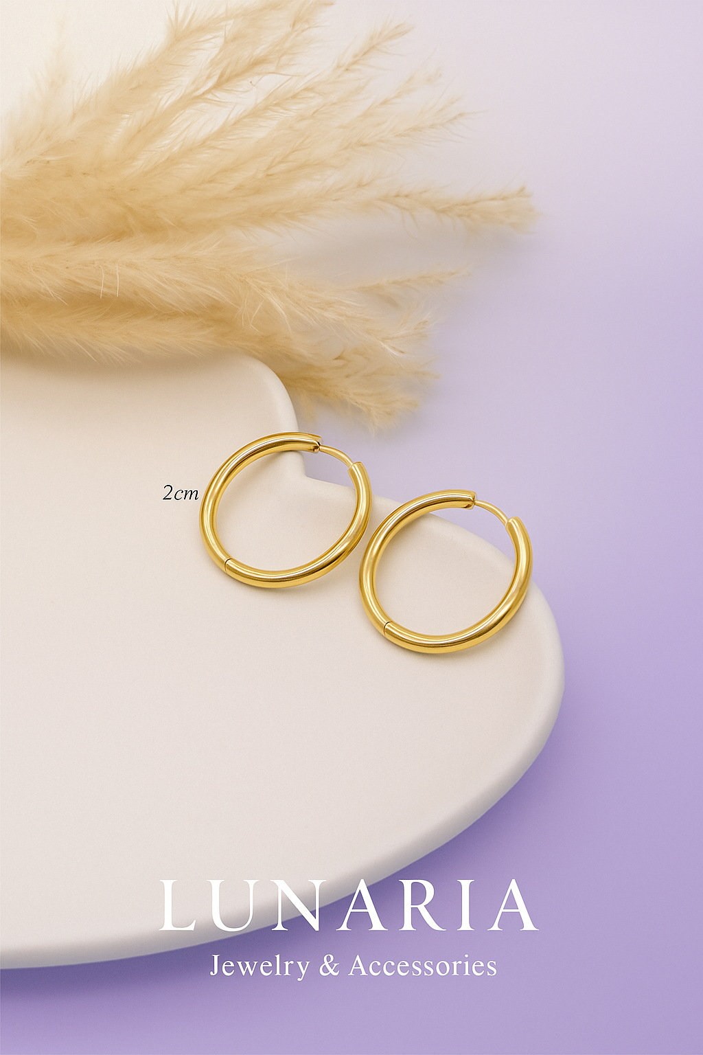 Candongas de Clic Dorado