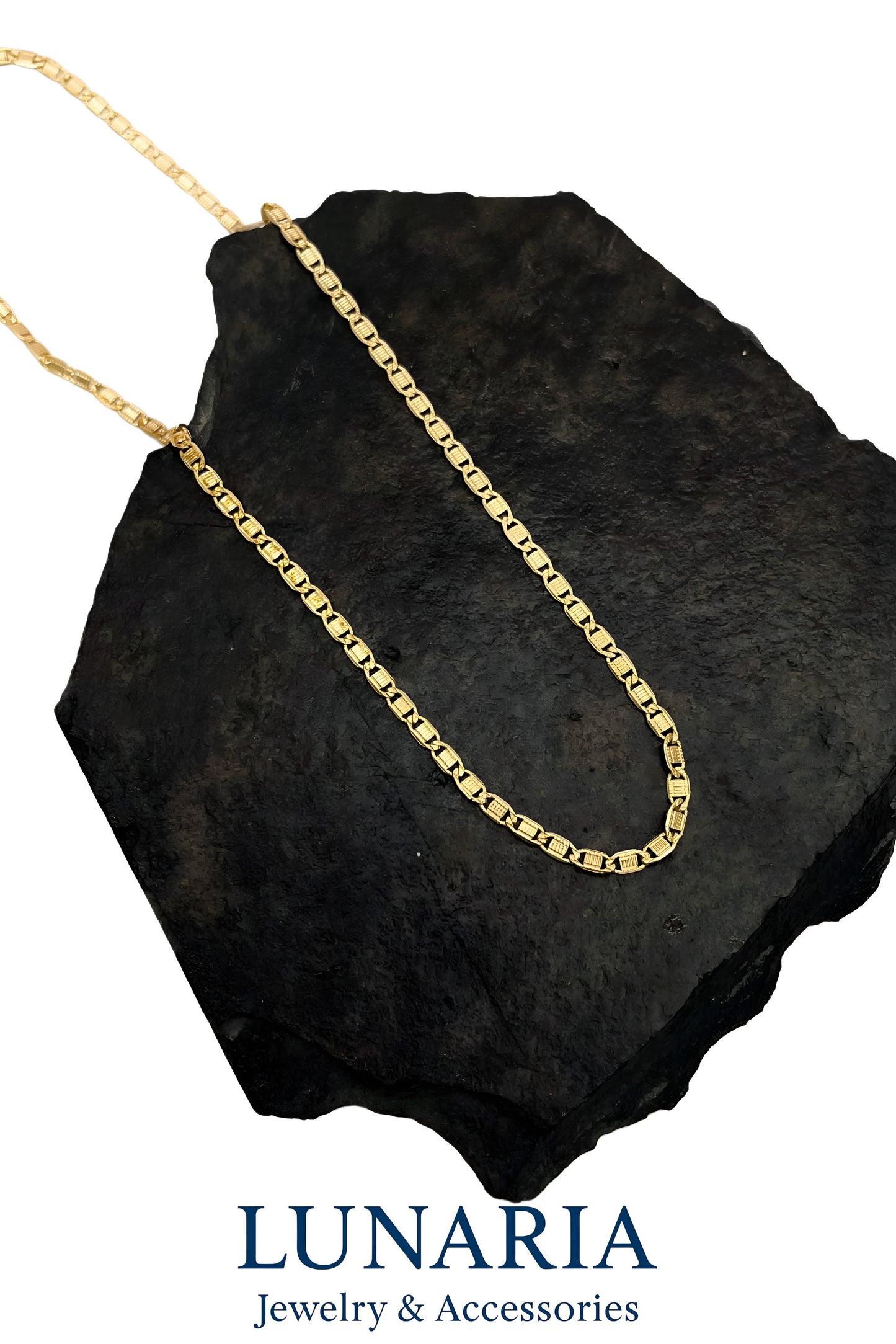 Cadena Tejido Espejo Diamantado 50 cm 2.8 mm