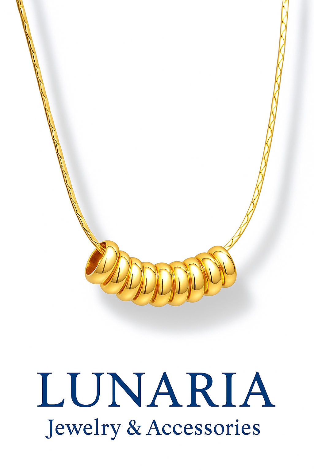 Cadena Tejido Snake con 9 Aros 45 cm 1.2 mm