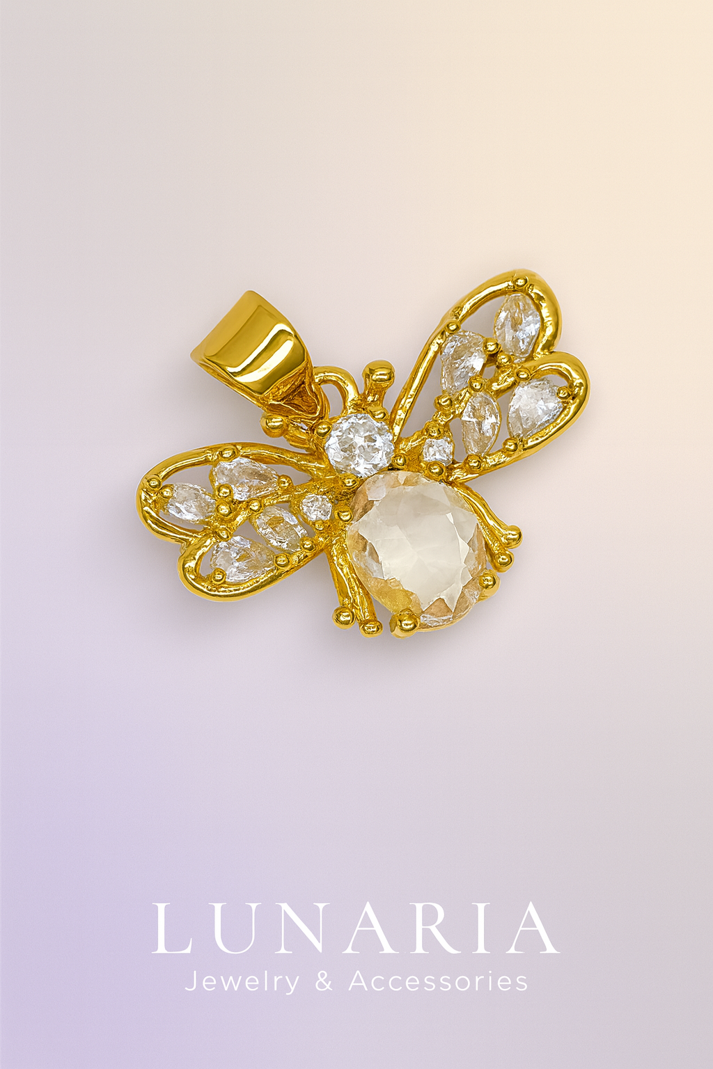 Dije de Abeja con Circones