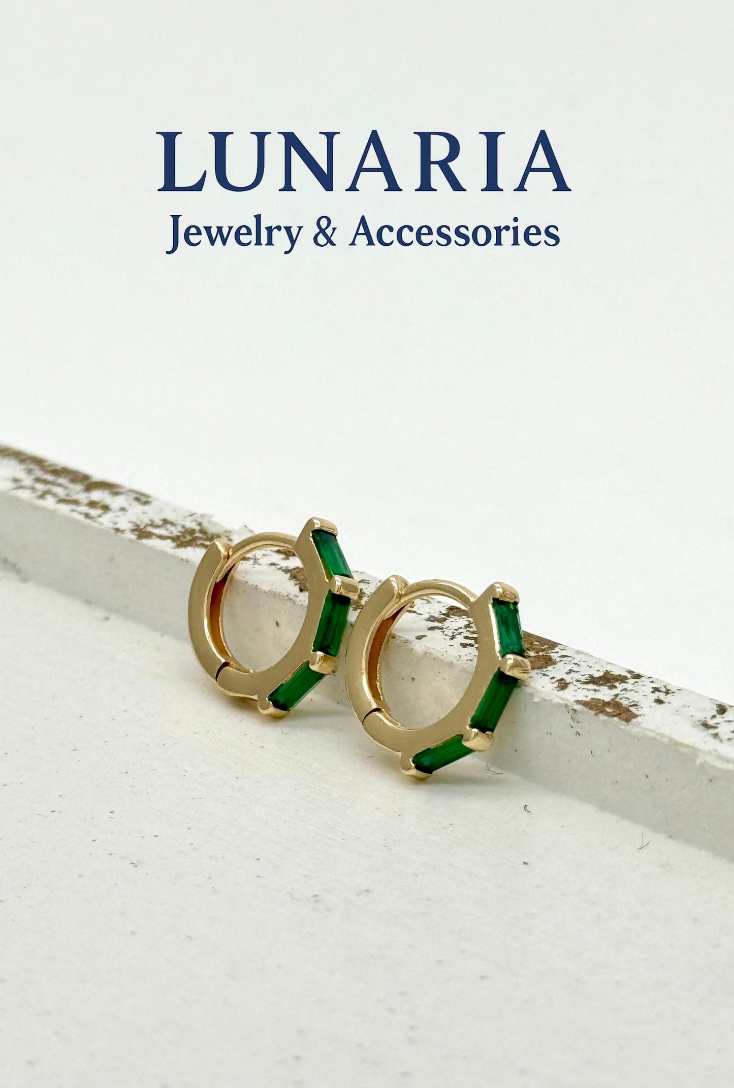 Candongas Tipo Huggies con Circones Verdes