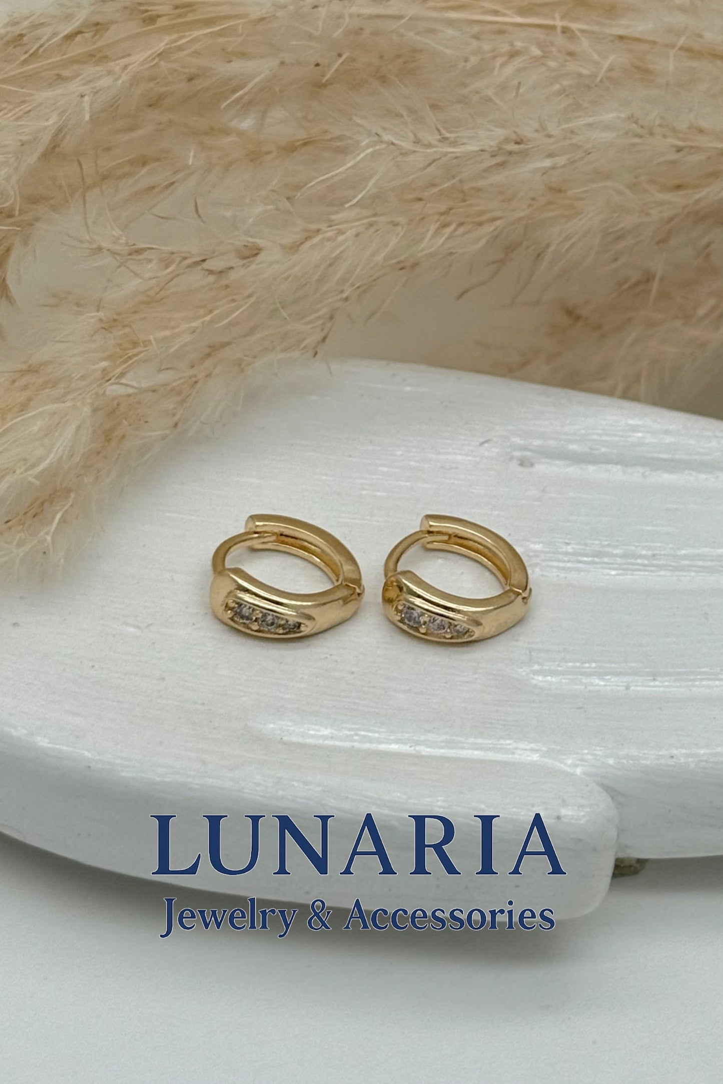 Candongas Tipo Huggies Diamantada