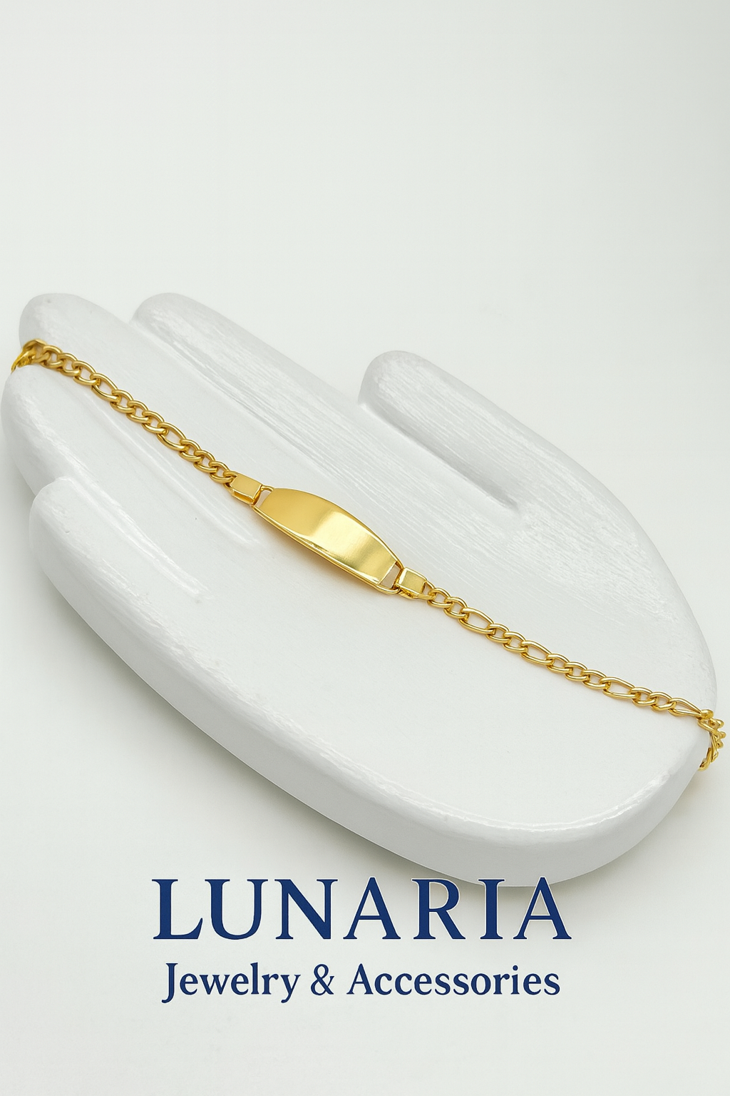 Pulsera Tejido Figaro con Placa