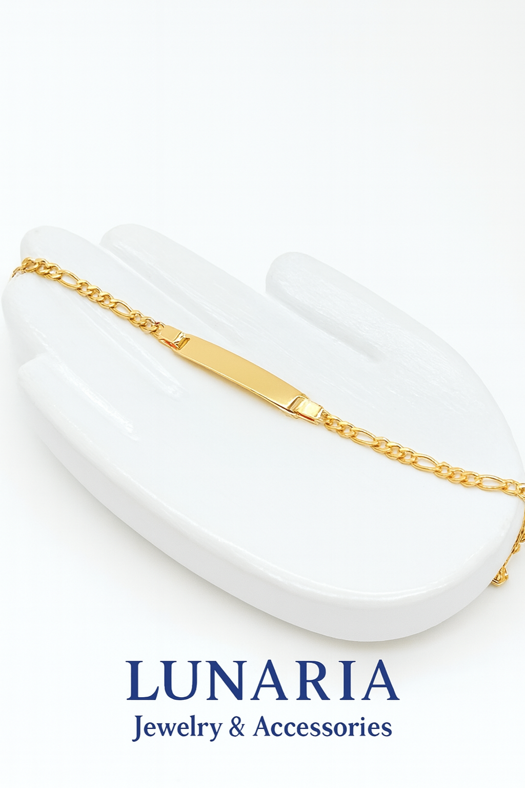 Pulsera Tejido Figaro con Placa