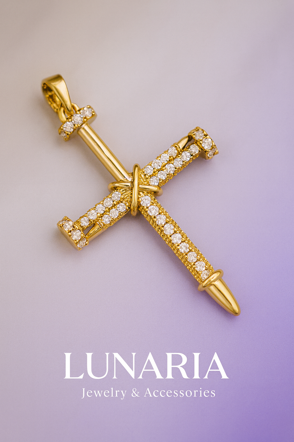 Dije Cruz Diamantada