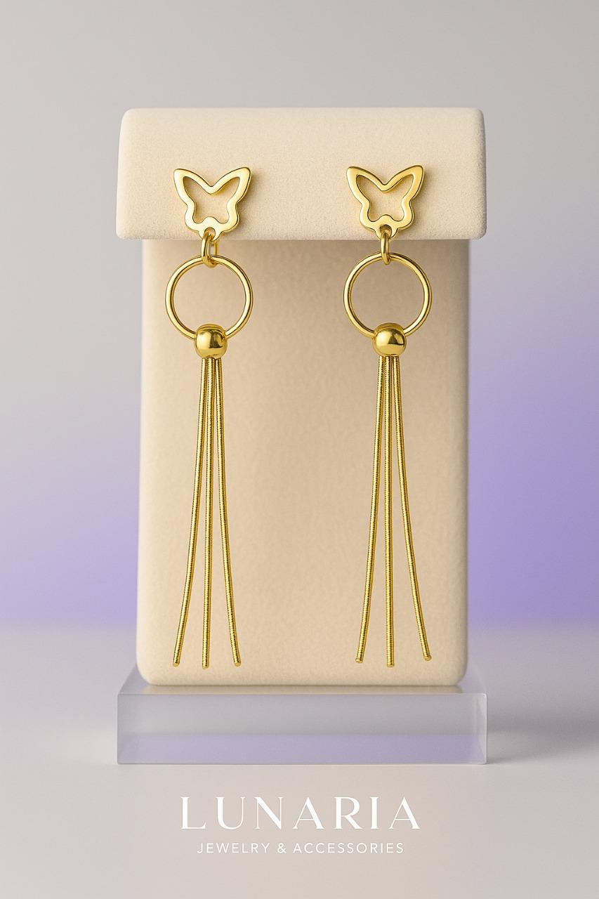 Aretes Lluvia de Mariposa