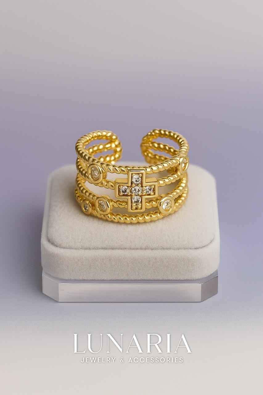 Ear Cuff Cruz Diamantada