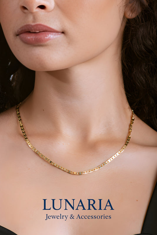 Cadena Tejido Eslabon Plano 45 cm