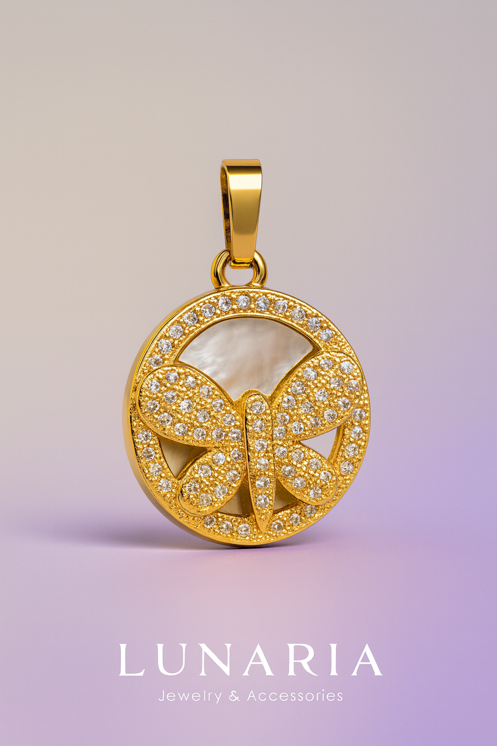 Dije de Placa con Libelula