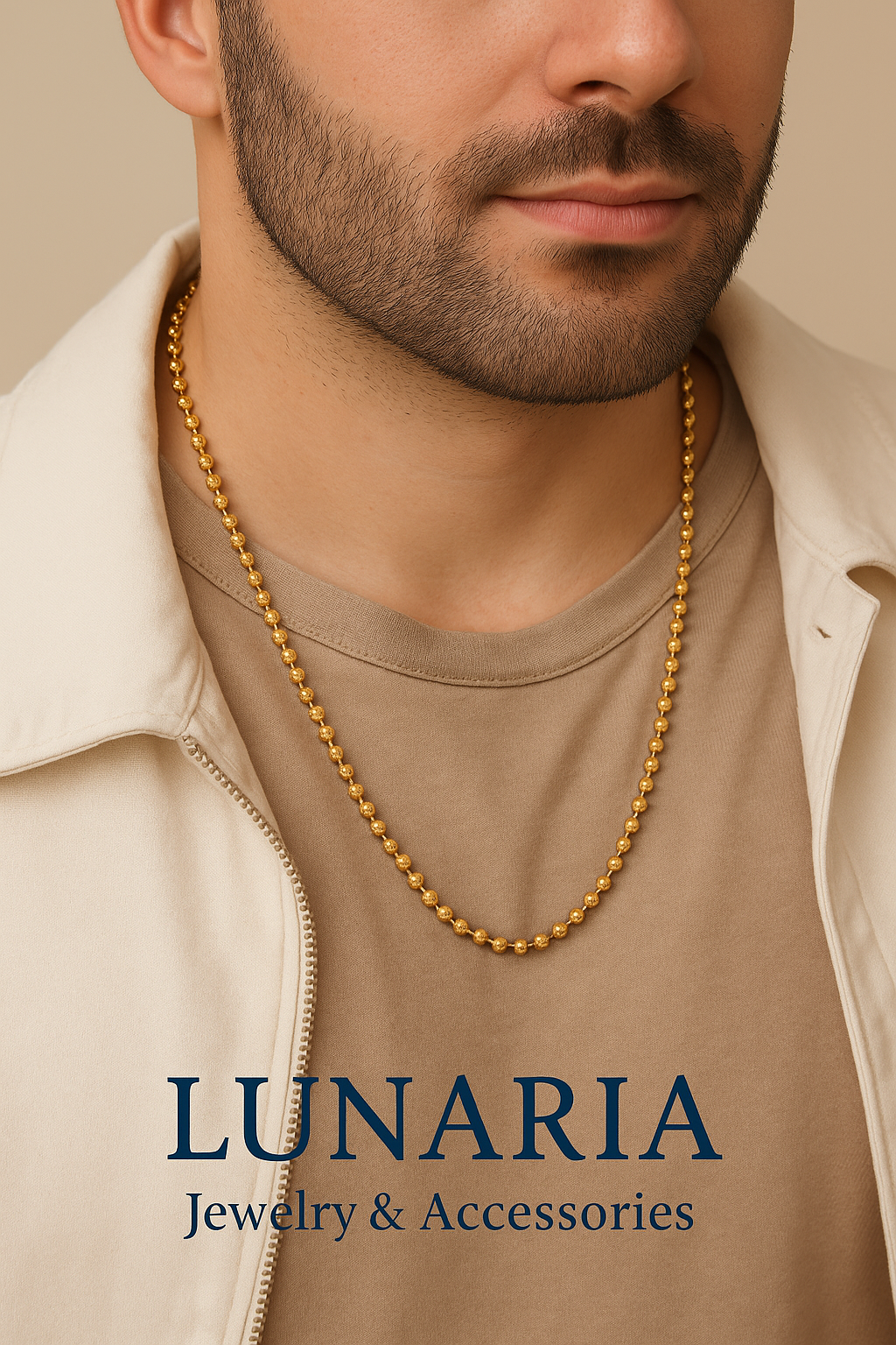 Cadena Tejido Militar Diamantada 65 cm