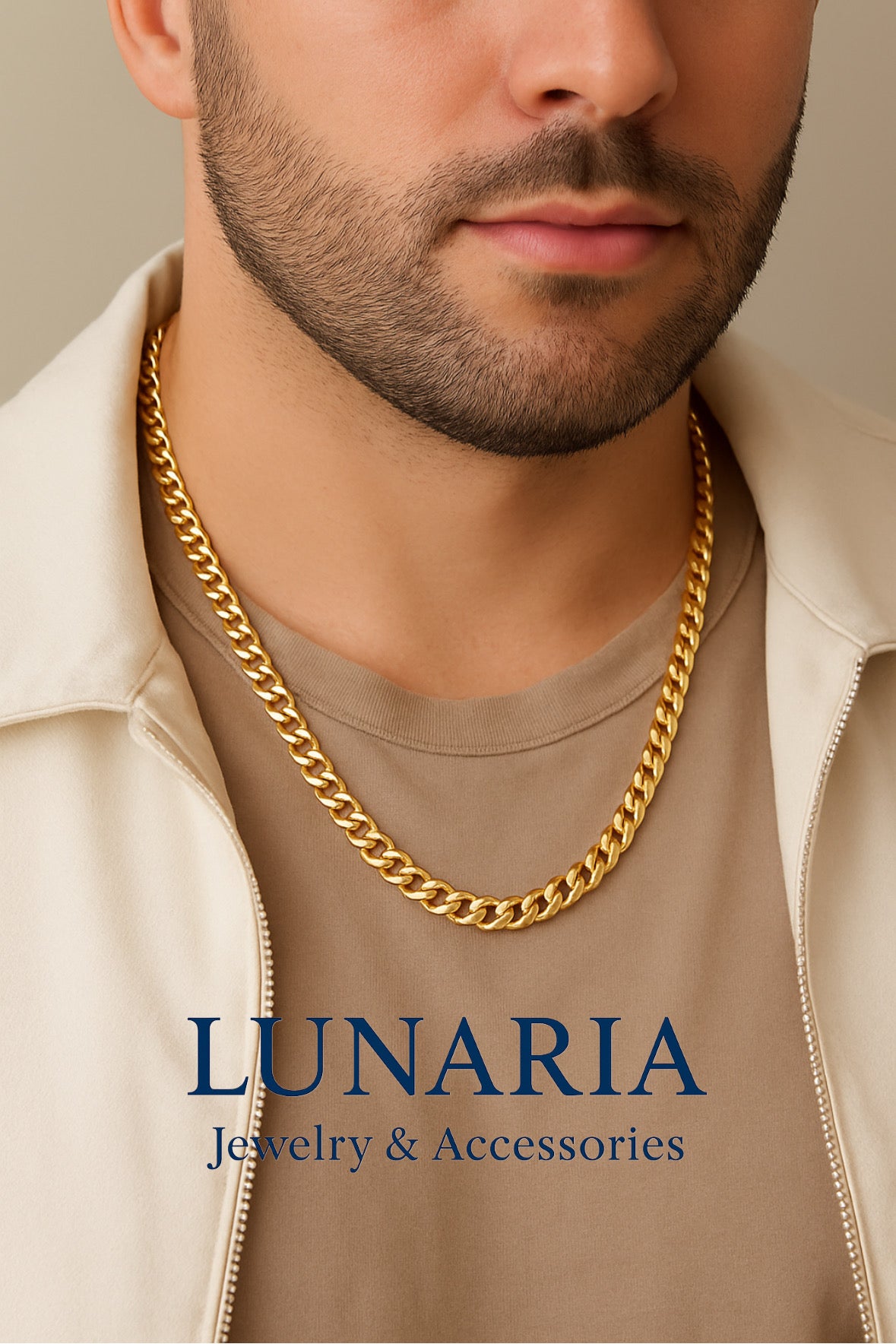 Cadena Tejido Barbado 6 mm 50 cm