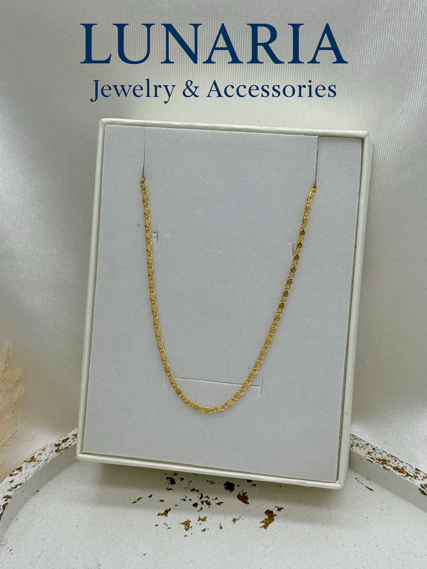 Cadena Tejido de Placa Plana 50 cm