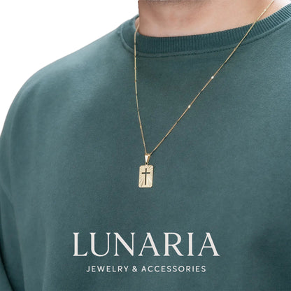 Cadena Tejido Cubano con Destellos 45 cm 1.8 mm