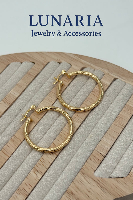 Candongas en Oro Laminado 18k