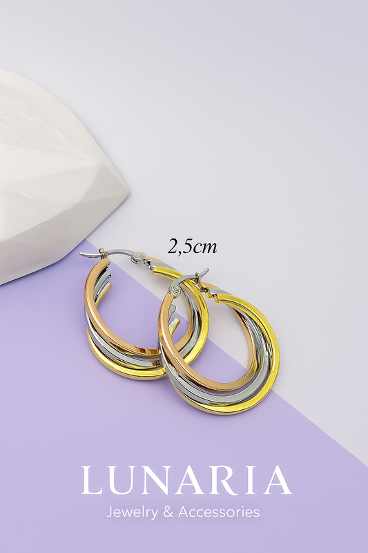 Candonga Entrelazada Tricolor 2.5cm