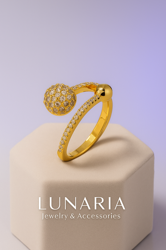 Anillo Esfera Diamantada