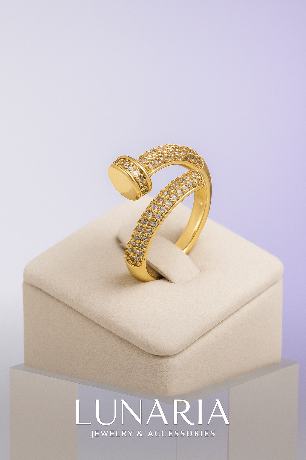 Anillo Clavo Diamantado