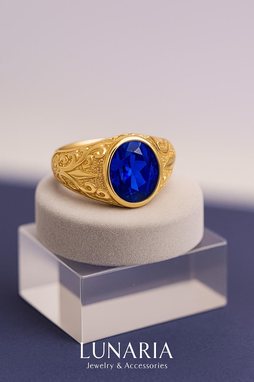 Anillo Circon Azul