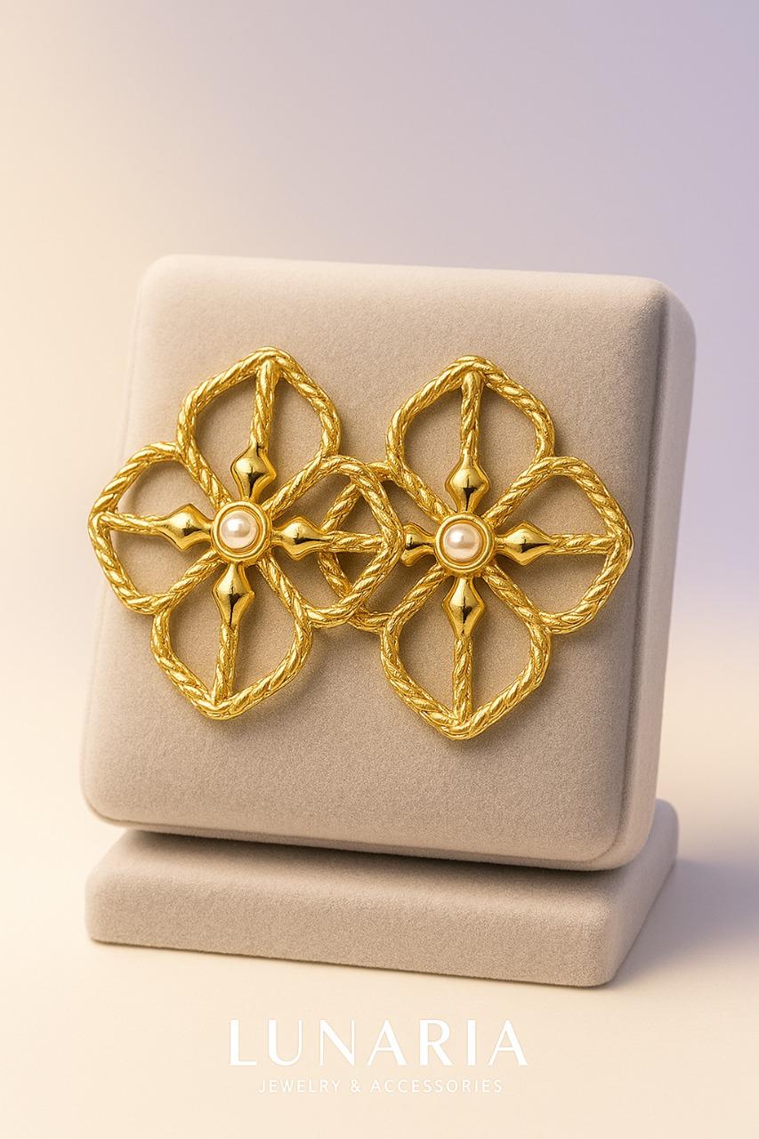 Aretes Flores de Nácar