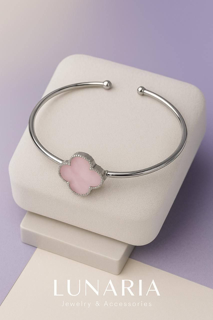 Brazalete Trebol Rosa