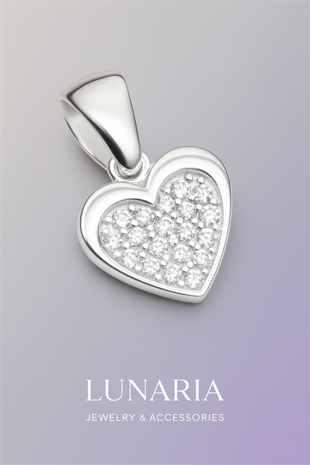 Dije de Corazon Diamantado