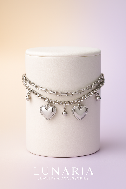 Pulsera Vínculo  Plateada