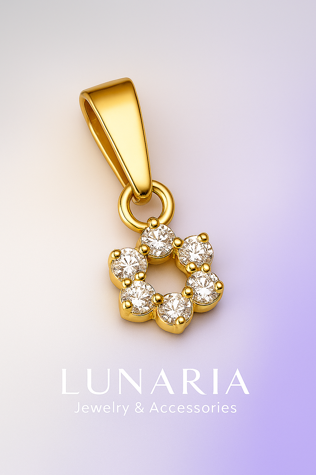 Dije Flor Diamantada