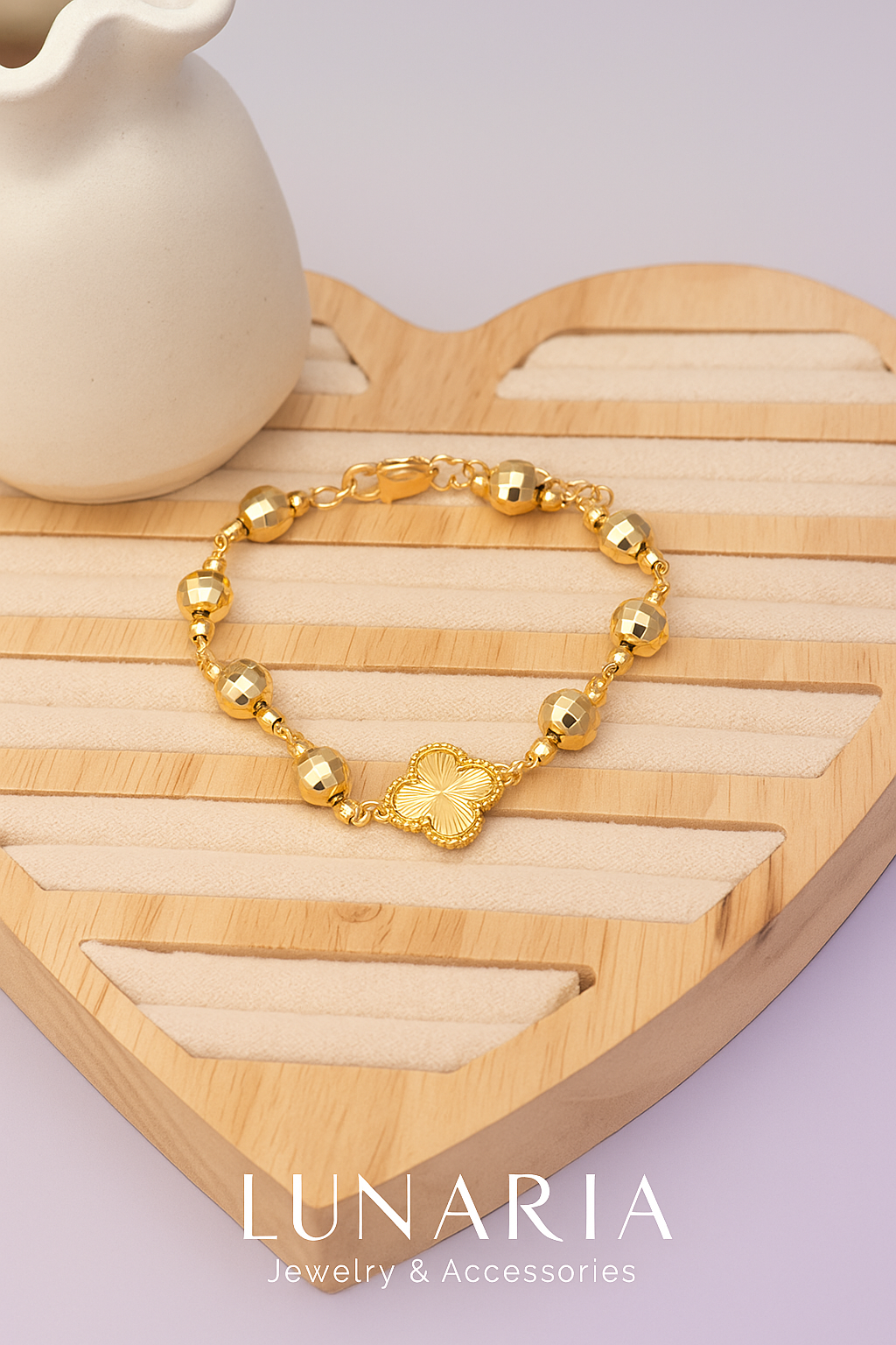 Pulsera de Trebol con Balines