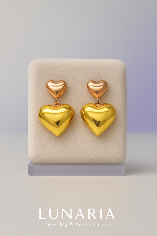 Aretes Corazón Fusión