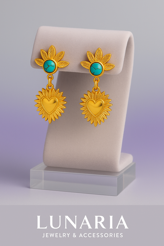 Aretes Amanecer Turquesa