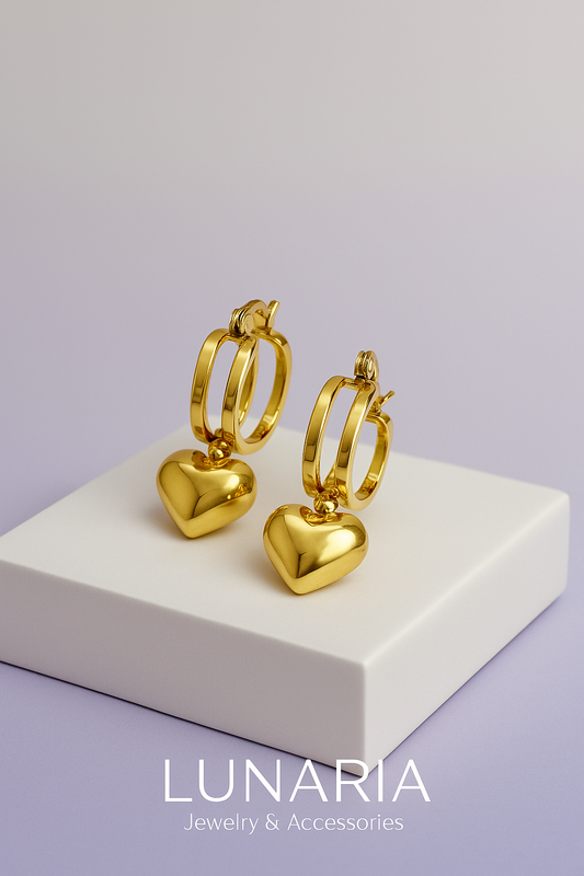 Aros Corazon Colgante