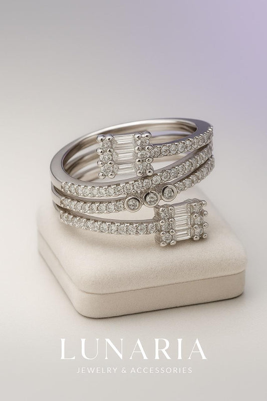 Anillo Hebilla Diamantada