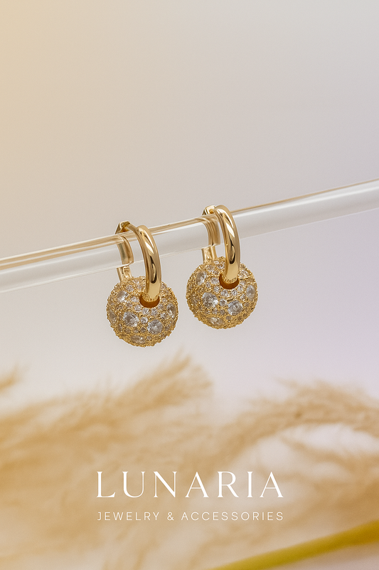 Candongas Esfera Diamantada