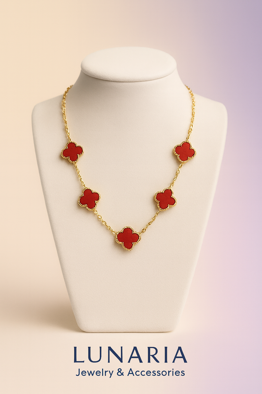 Cadena Van Cleef Roja