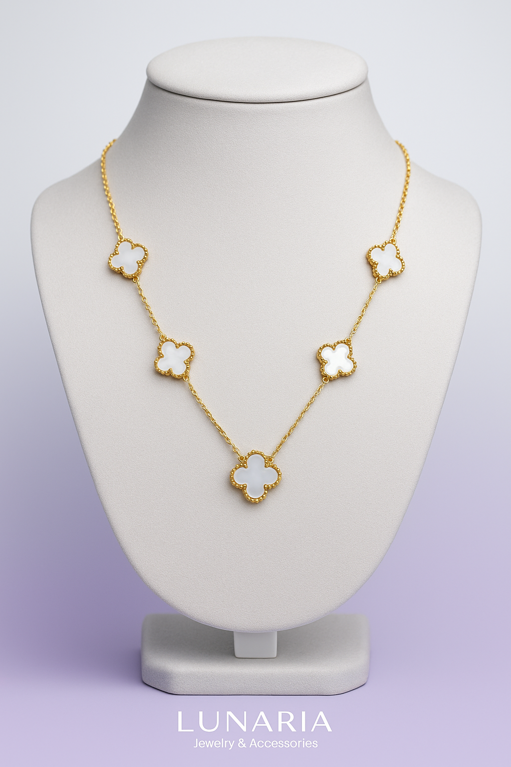 Cadena Van Cleef Blanca