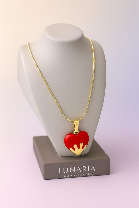 Collar Corazon Flameante