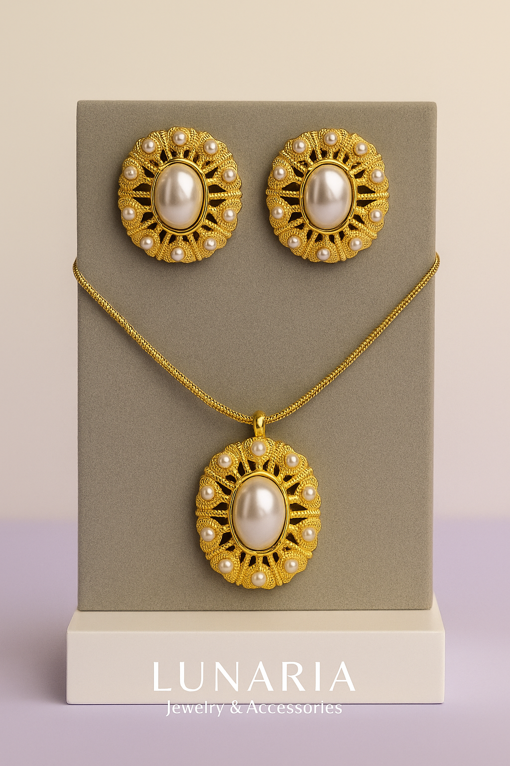 Set de Collar y aretes